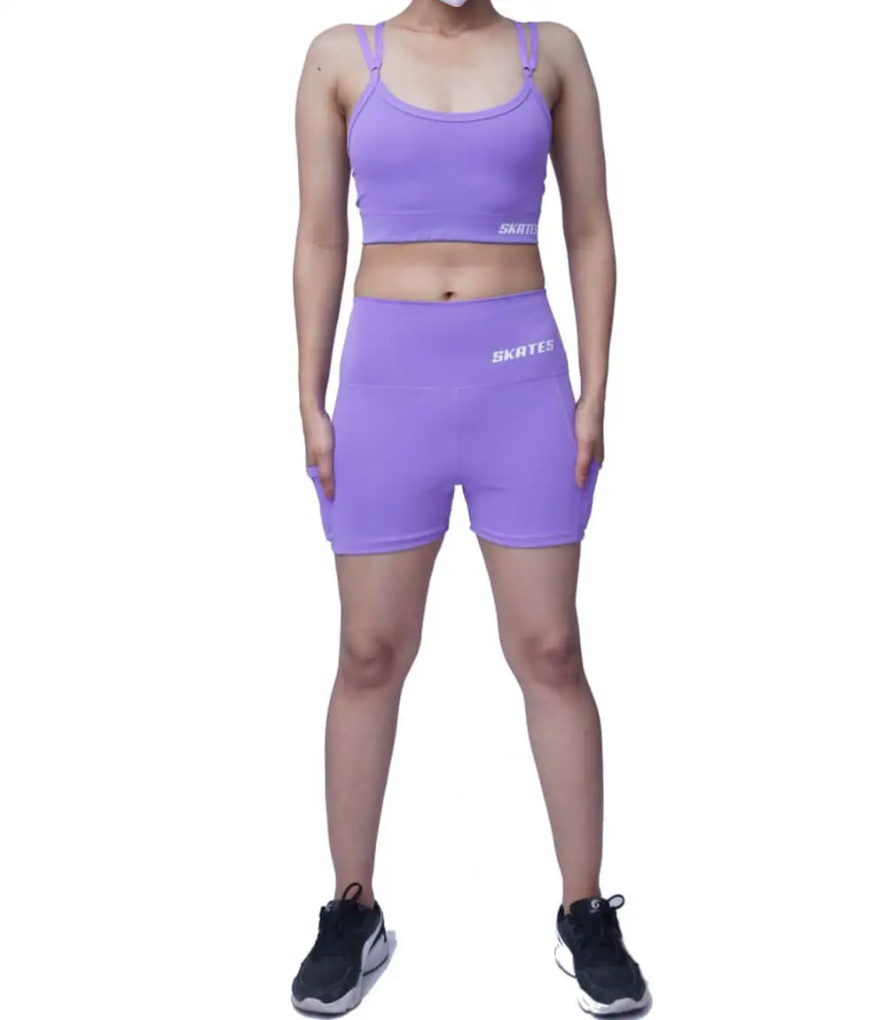 Sports Bra & Shorts Set (Purple) – Smart Doll Store